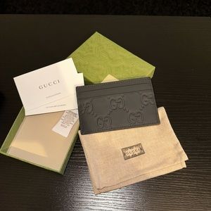 Gucci GG Rubber-Effect Card Case